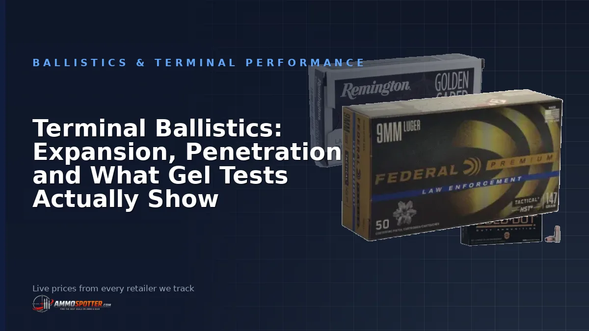 Terminal Ballistics: Expansion, Penetration and What Gel Tests Show