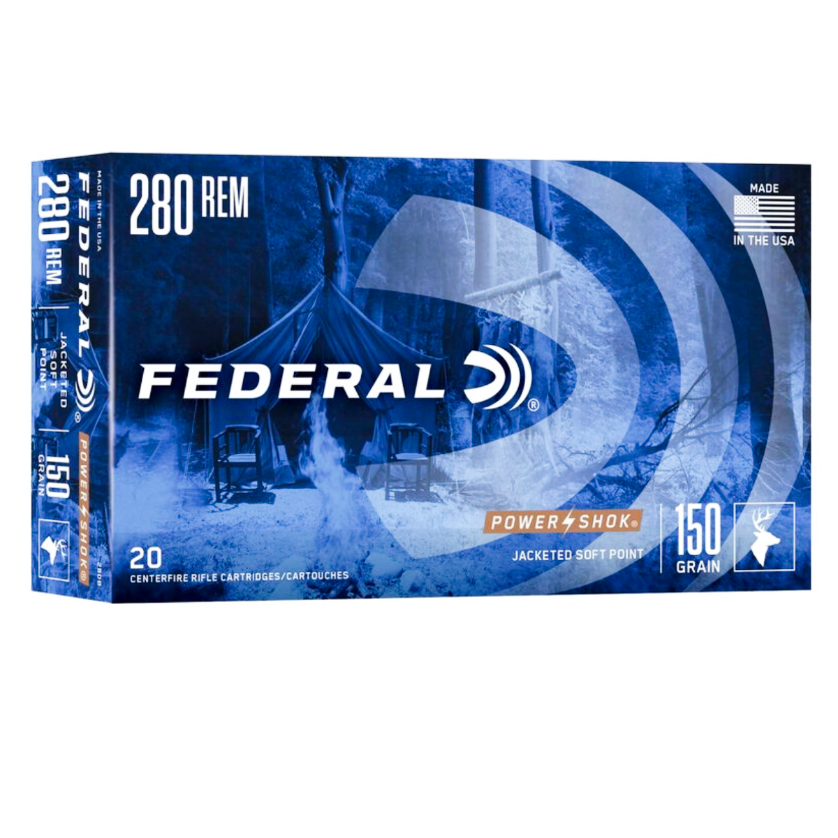 Federal 280 150gr Soft Point Power-Shok Ammunition 20rds - 280B