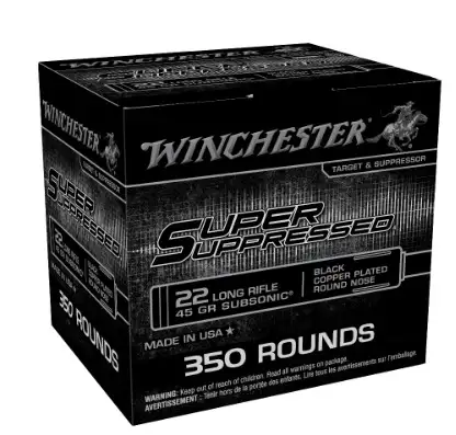 Winchester Super Suppressed 22LR 45gr 350rds-SUP22LRB2