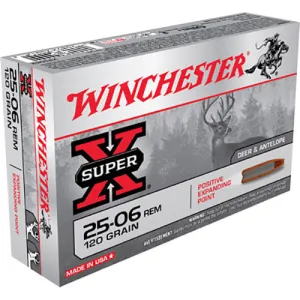 WINCHESTER AMMO 25-06 Rem 120Gr SuperX 20rd