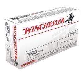 Winchester 380 Auto/ACP 95gr FMJ Ammunition 50rds - Q4206