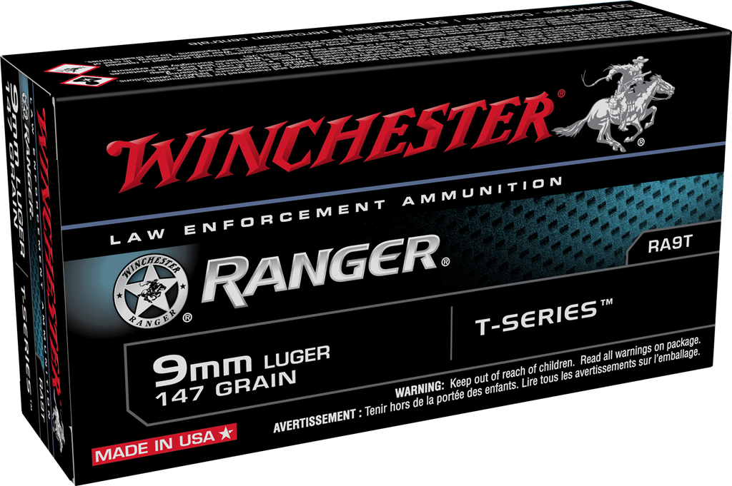 Winchester Ranger T-Series 9mm Luger JHP 147gr