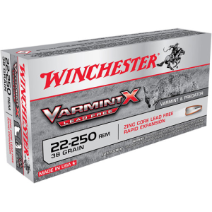 WINCHESTER AMMO 22-250 Varmint X 38Gr Lead-Free Polymer Tip 20rd