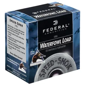 FEDERAL AMMO Speed-Shok Waterfowl 10 Gauge 3-1/2" 1-1/2oz #2 Shotgun Ammunition | 25 Rounds