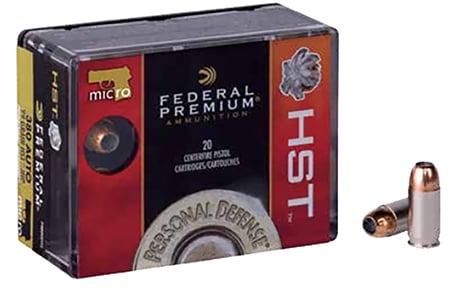 Federal 380 Auto/ACP 99gr HST Ammunition 20rds - P380HST1S