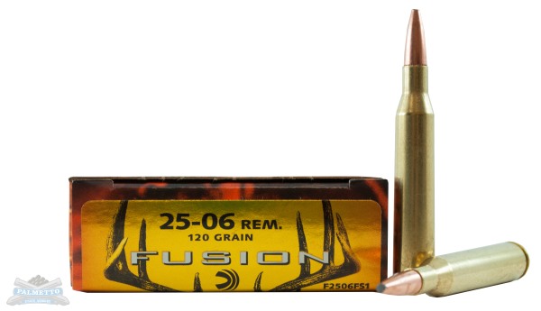 Federal 25-06 120gr Fusion Ammunition 20rds - F2506FS1