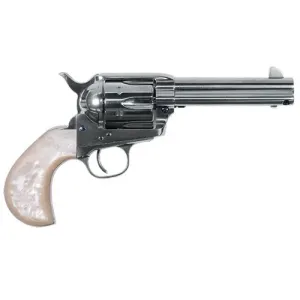 UBERTI 1873 Cattleman Doc Holliday 45 LC 4.75" 6rd Revolver - Stainless / Pearl White