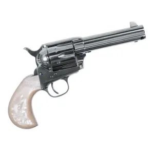 UBERTI 1873 Doc Holliday Cattleman 357 MAG 4.75" 6rd Revolver - Stainless / Pearl Birdshead