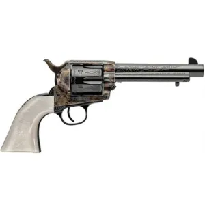 URBERTI 1873 Dalton Cattleman 45 LC 5.5" 6rd Revolver - Engraved Case Hardened | Ivory