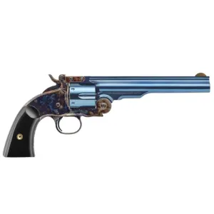 UBERTI Outlaws & Lawmen (John Wesley Hardin) 45 LC 7" 6rd Revolver - Blue / Buffalo Horn Grip