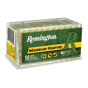 REMINGTON Magnum Rimfire 22 WMR 40gr Jacketed Hollow Point Ammunition | 50 Rounds