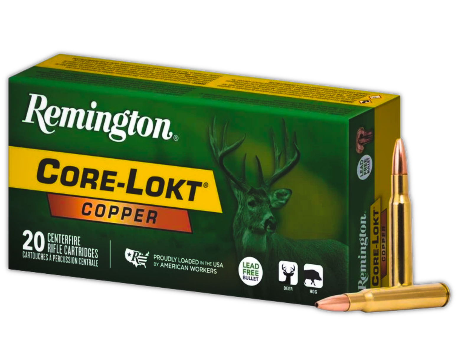 Remington Core-Lokt .270 Winchester 130 gr Ammo Copper HP - 20rds - R27855
