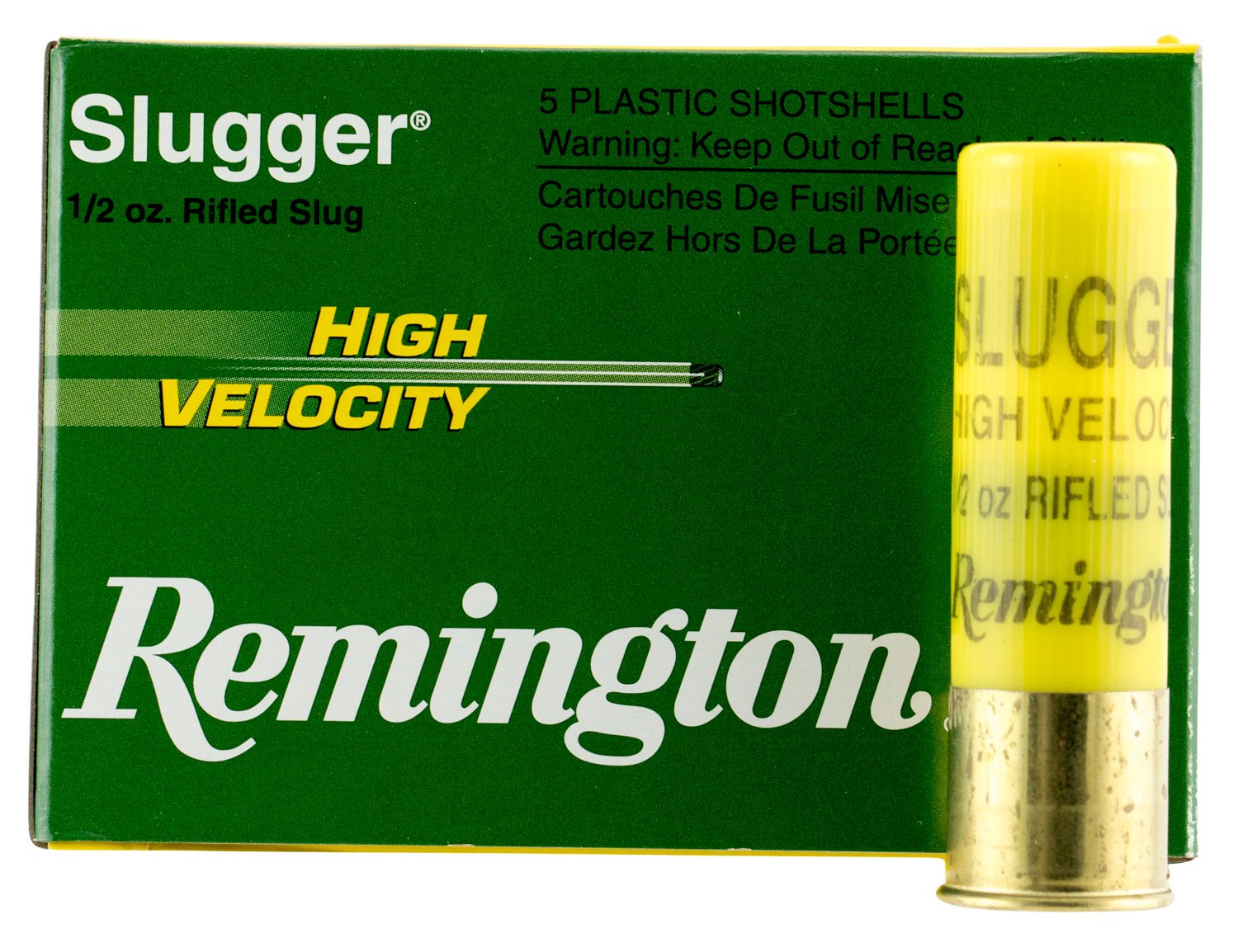 Remington Slugger High Velocity 2.75" 20 Gauge Ammo, 5/box - SPHV20RS