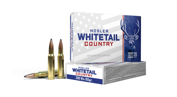 Nosler Whitetail Country .308 Winchster 165gr SB ST Ammo