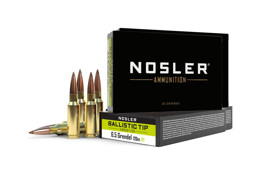 Nosler 120 gr Ballistic Tip 6.5 Grendel Ammunition, 20 Rounds - 61023