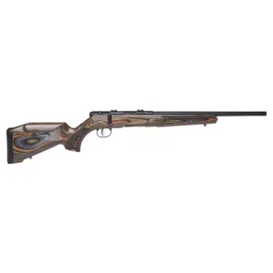 SAVAGE ARMS B17 BNS-SR 17 HMR 18" 10rd Bolt Rifle w/ Threaded Barrel - Black / Wood Laminate