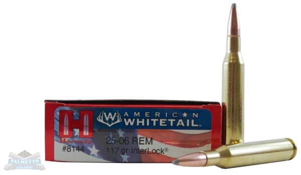 Hornady 25-06 117gr Interlock American Whitetail Ammunition 20rds - 8144