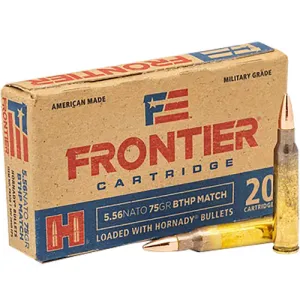 HORNADY 5.56 NATO Frontier 75Gr BTHP Match 20rd