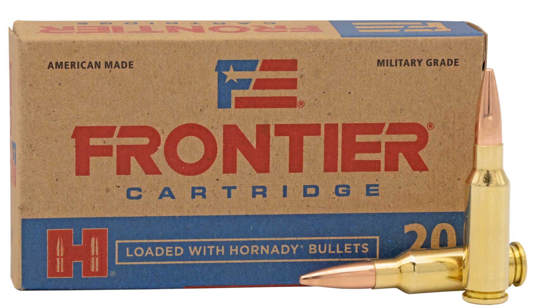 Hornady Frontier 6.5 Grendel Ammo 123 Grain FMJ 20 rds/box - FR700