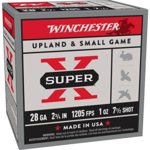 WINCHESTER AMMO Super-X 28 Gauge 2-3/4" 1205 FPS 1 oz 7-1/2 Shot