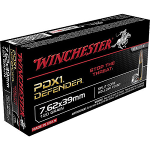 WINCHESTER AMMO 7.62x39 120Gr PDX1 Defender HP 20rd