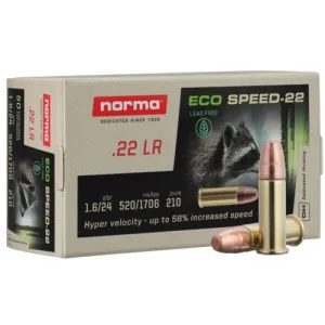 NORMA AMMO 22 LR 24Gr Lead Free Eco Speed 50rd