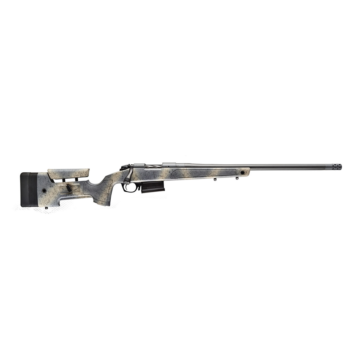 Bergara B-14 Wilderness HMR Carbon 7mm PRC Bolt Action Rifle, Woodland Camo - B14LM3613CF