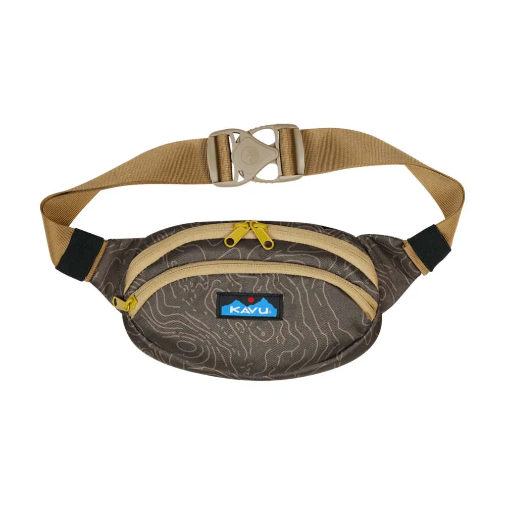 KAVU Spectator Hip Pack, Olive Topo