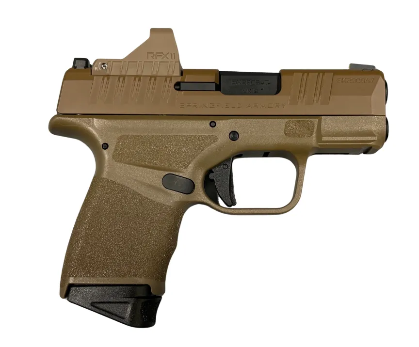 Springfield Armory Hellcat OSP Gear Pac Flat Dark Earth 9mm 3 Barrel 13-Rounds w/ Viridian RFX11 Bag