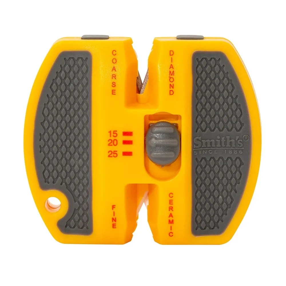 Smith's Sharpeners Two-Step Knife Sharpener, Yellow