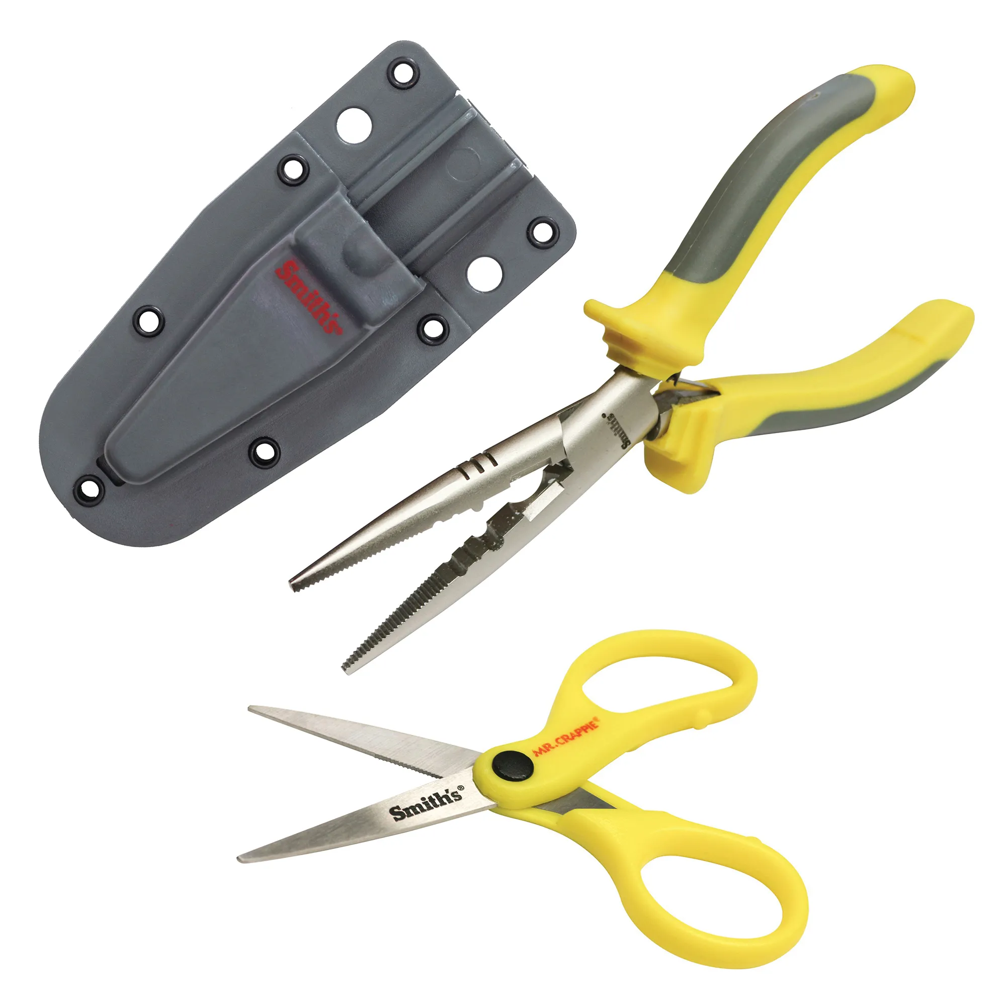 Smiths Products Mr. Crappie Pliers And Scissor Combo, Green/Yellow - 51297