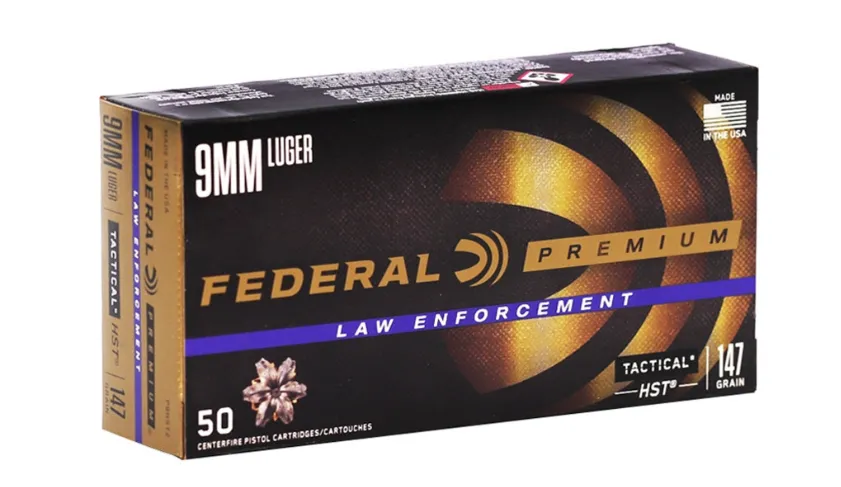 Federal HST 9mm 147 Grain 50-Rounds JHP