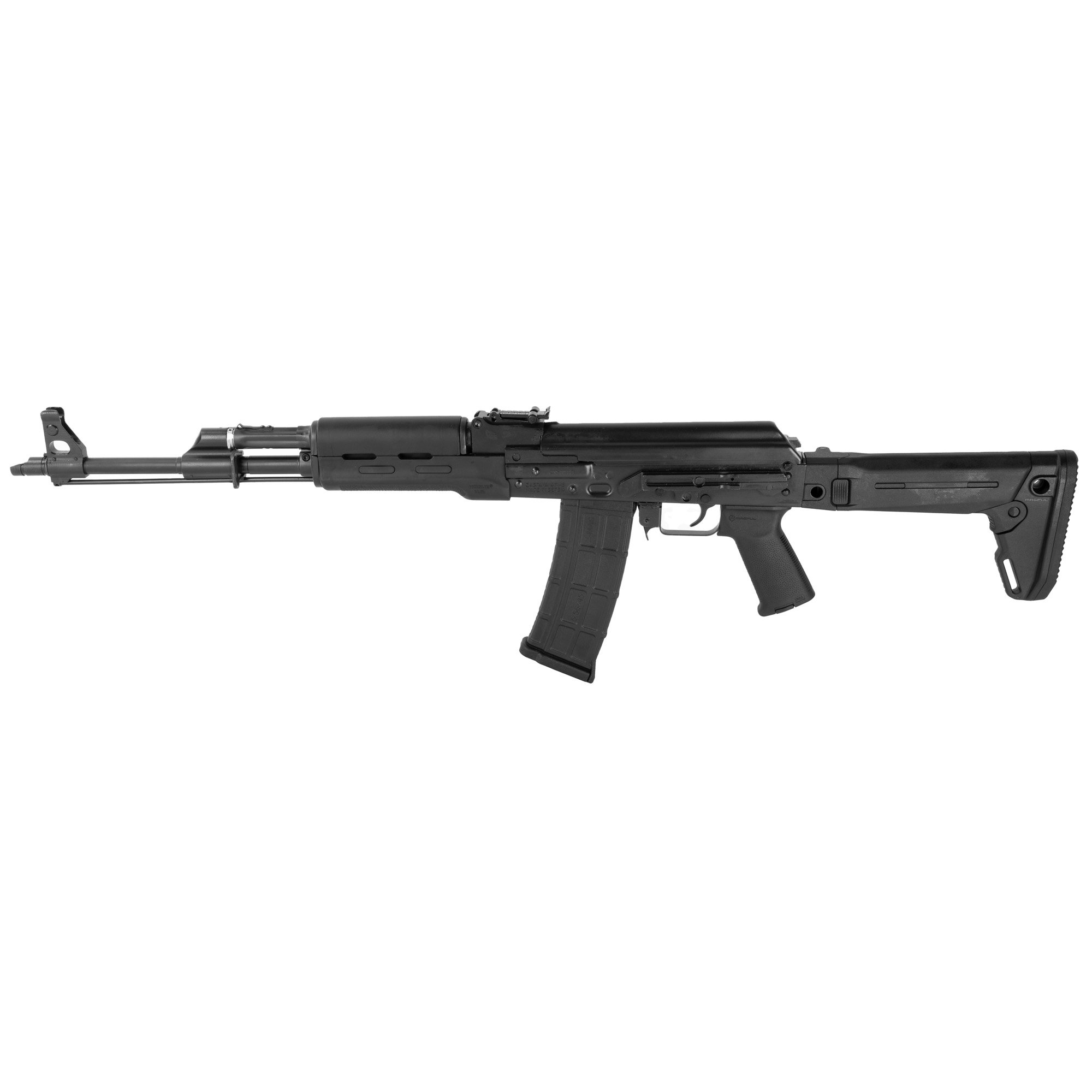 Zastava 5.56x45mm AK Rifle with 18.25" Barrel, Magpul Zhukov Stock, Black - ZR90556FS