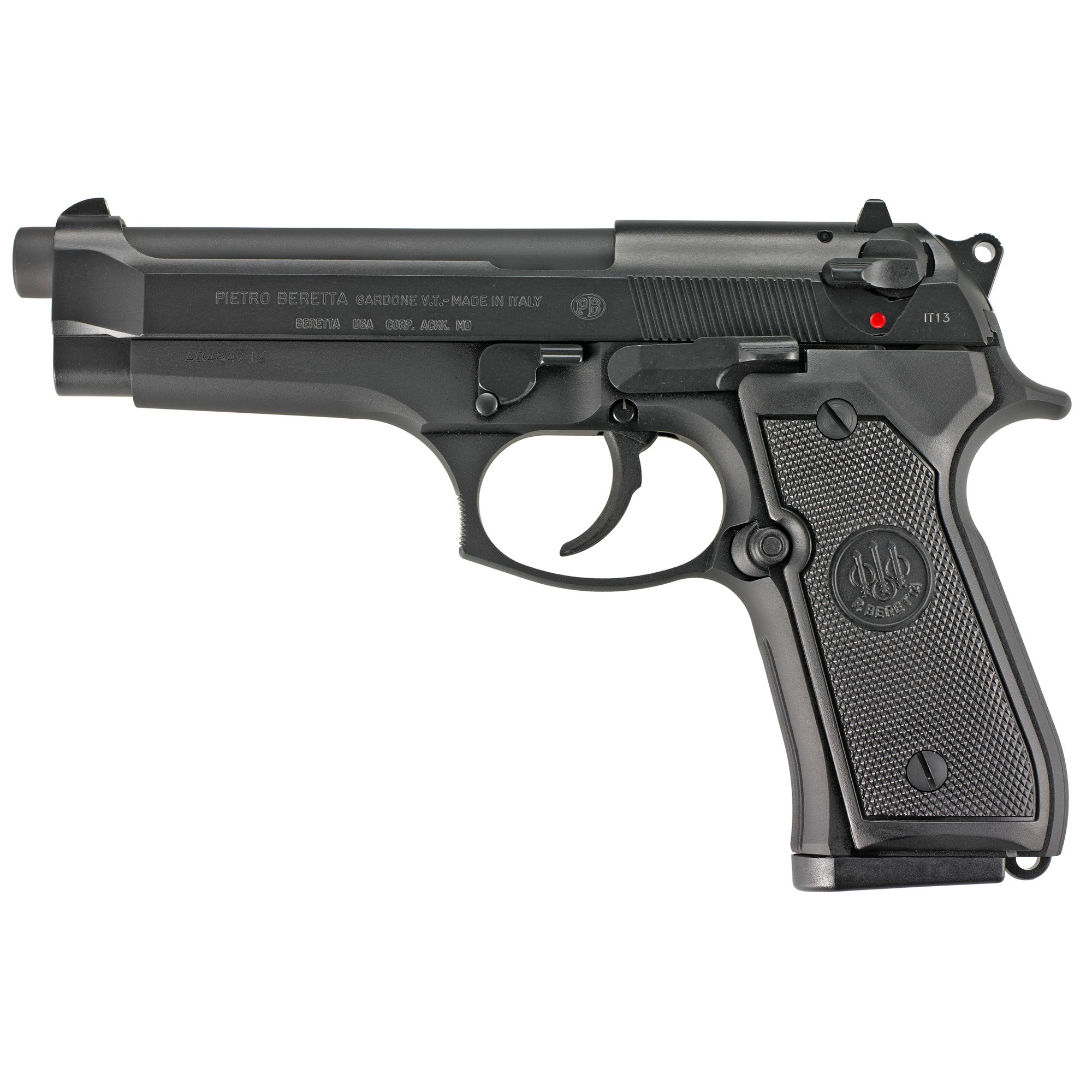 Beretta 92FS 9mm Pistol, 4.9" Barrel, Black - J92F300CA