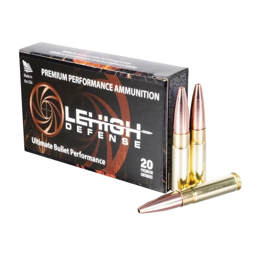 Lehigh Defense Maximum Expansion .300 AAC Blackout 194 gr BTHP 20rds Rifle Subsonic Ammo for Subsonic Accuracy - LA300BLK-194-ME