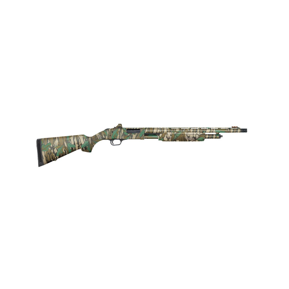 Mossberg 500 Turkey 20" 20 Gauge Pump Action Shotgun, Mossy Oak Greenleaf Camo - 54342