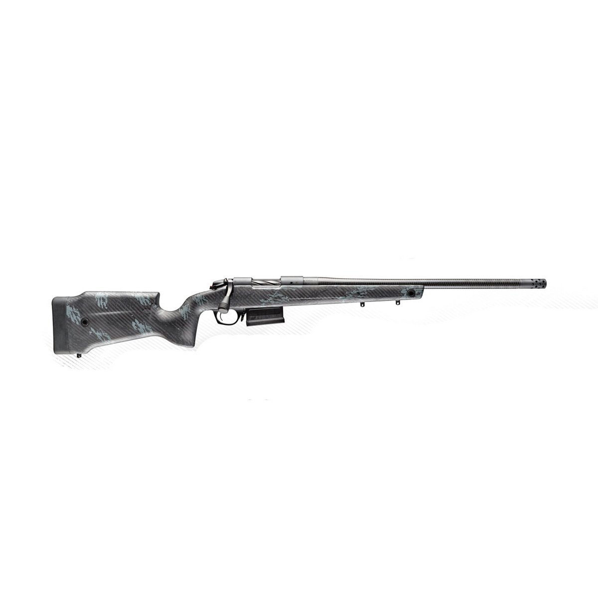 Bergara B-14 Squared Crest Carbon .300 Win Mag Bolt Action Rifle, Black/Gray Camo - B14LM751CF