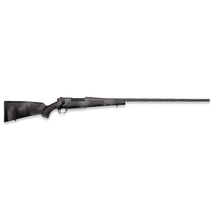 Weatherby Mark V Live Wild .300 Weatherby Magnum Bolt Action Rifle - Tactical Black and Gray Finish for Precision Shooting - MLW01N300WR8B