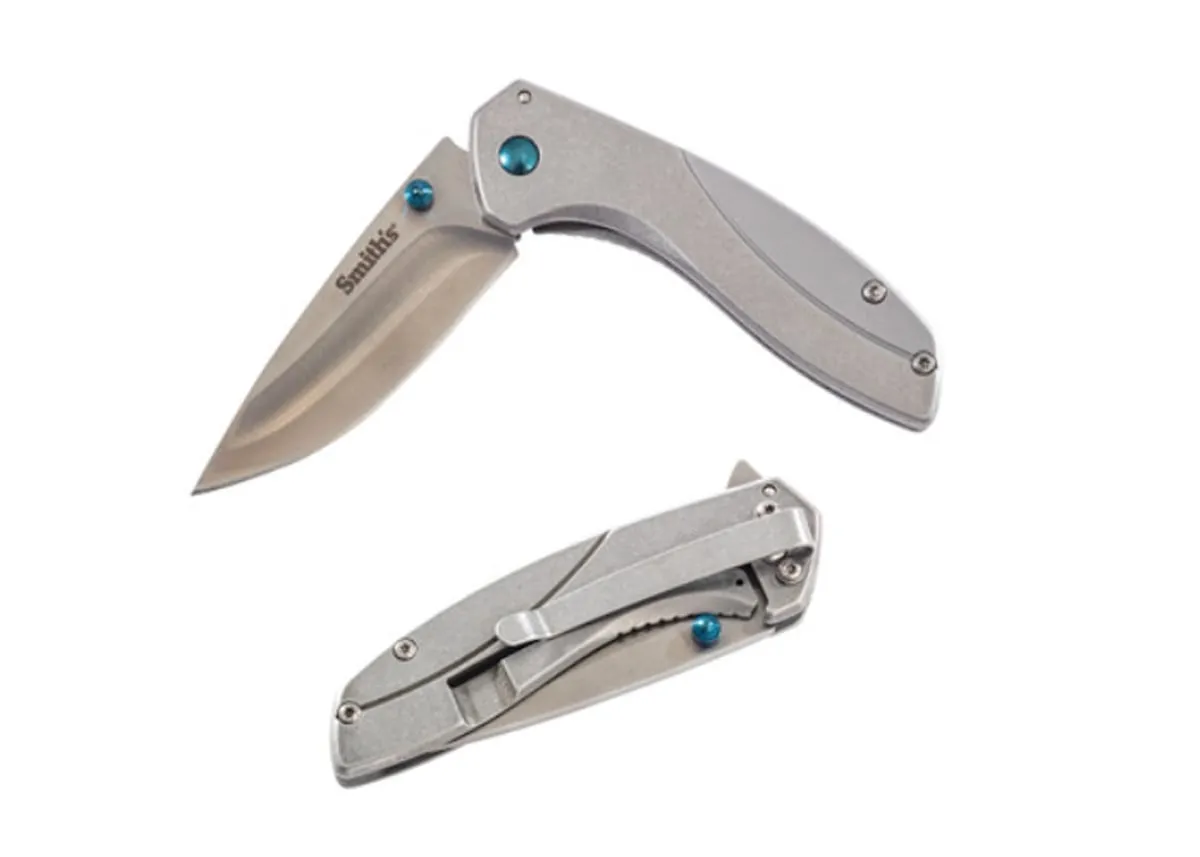 Smiths Products Noesis 2.75" Drop Point Folding Knife, Gray