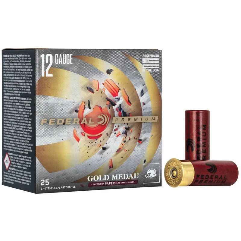 Federal Gold Medal Grand 12 GA-2.75 #7.5 Shot 1 oz 25-Rounds
