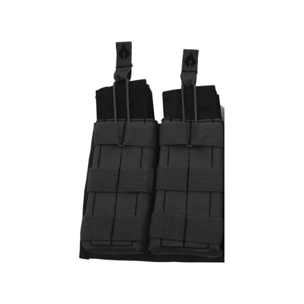 Advance Warrior Solutions Open Top Double Magazine Pouch, Black