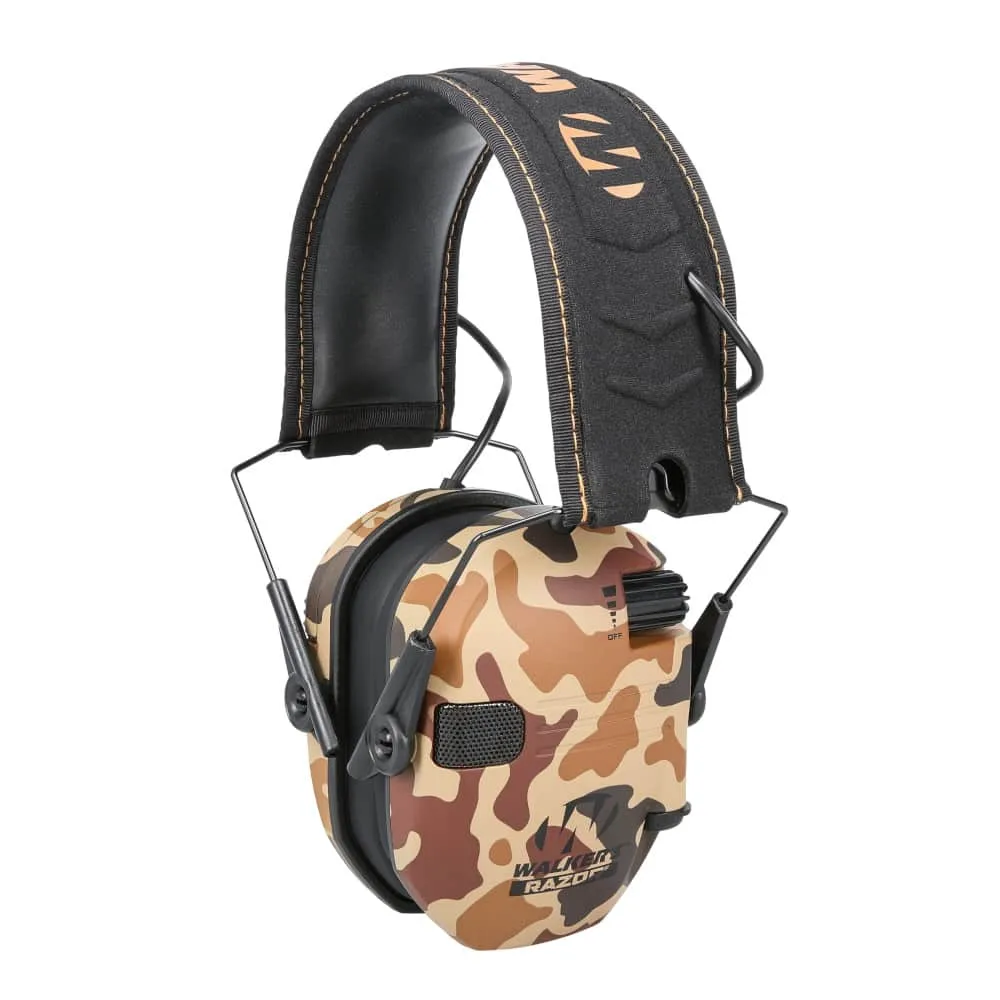 Walkers Game Ear Razor Slim Duck Camo Electronic Earmuff 23 dB NRR