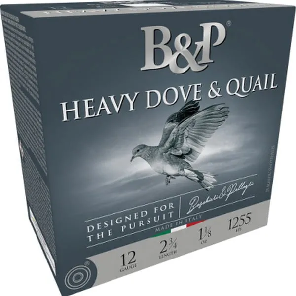 B&P Heavy Dove & Quail 12 GA-2.75 #9 Shot 1-1/8 oz 25-Rounds
