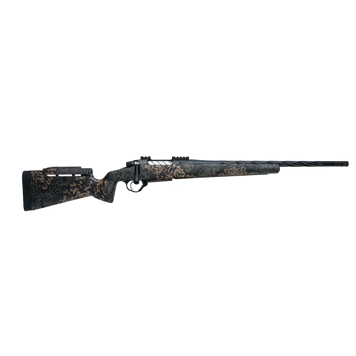 Seekins Precision Havak PH3 Woodland Shadow Camo 6mm Creedmoor 20 Fluted Threaded Barrel 3-Rounds