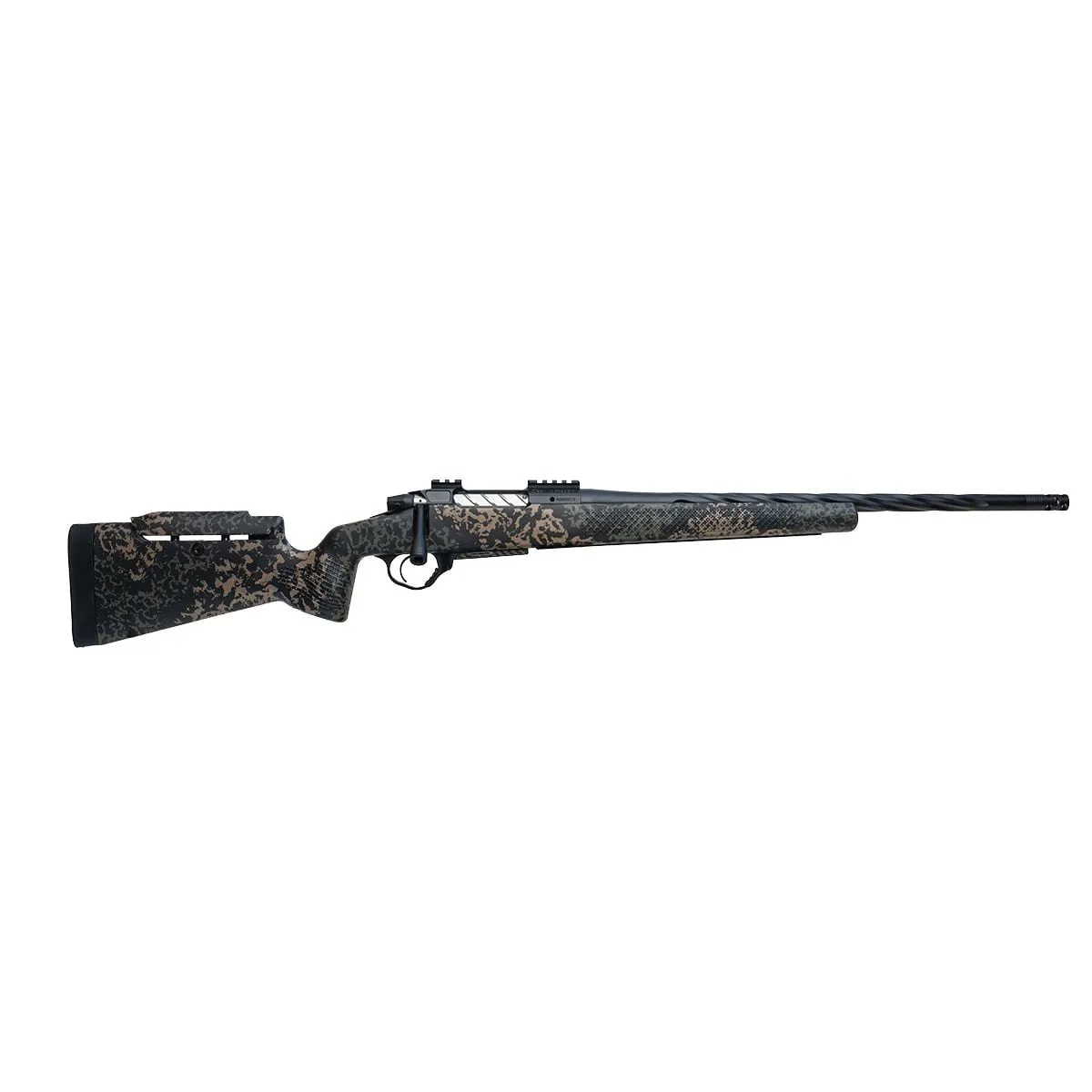 Seekins Precision Havak PH3 Woodland Shadow 6mm Creedmoor 24 Fluted Threaded Barrel 3-Rounds