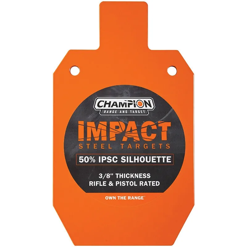 Champion Impact 50% IPSC Silhouette Target, Orange
