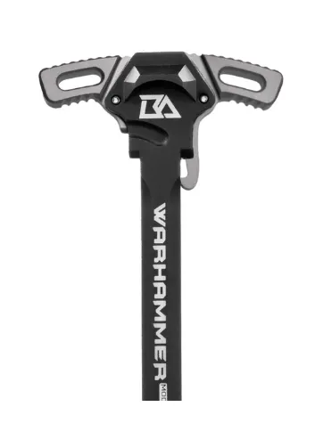 Breek Arms Warhammer Mod2 Micro Gray Ambidextrous Charging Handle for Mil-Spec AR-15/M16