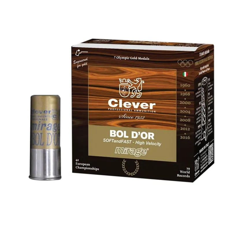 Clever Mirage T4 BOL D'OR 12 Gauge 2-3/4" #7.5 1 Ounce 250rds Case
