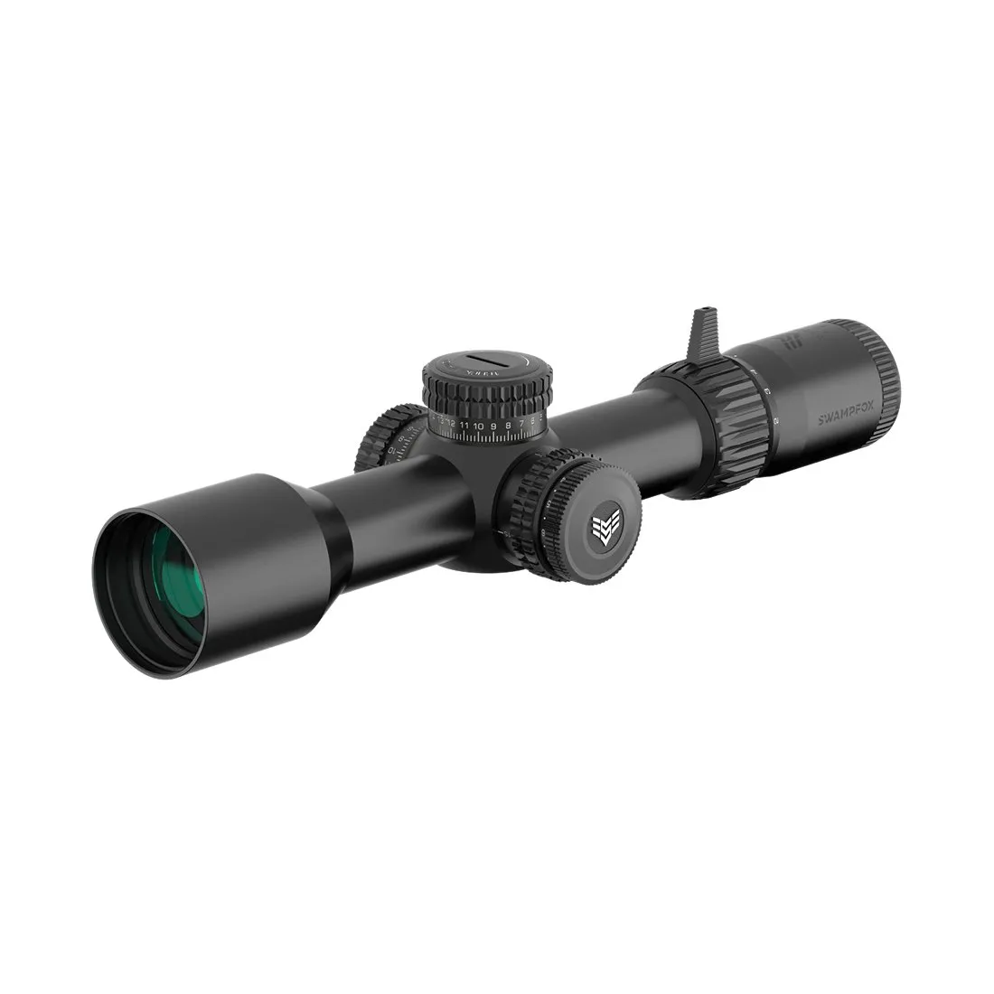 Swamp Fox Warhawk 5-25x56mm FFP Sharpshooter MOA Reticle