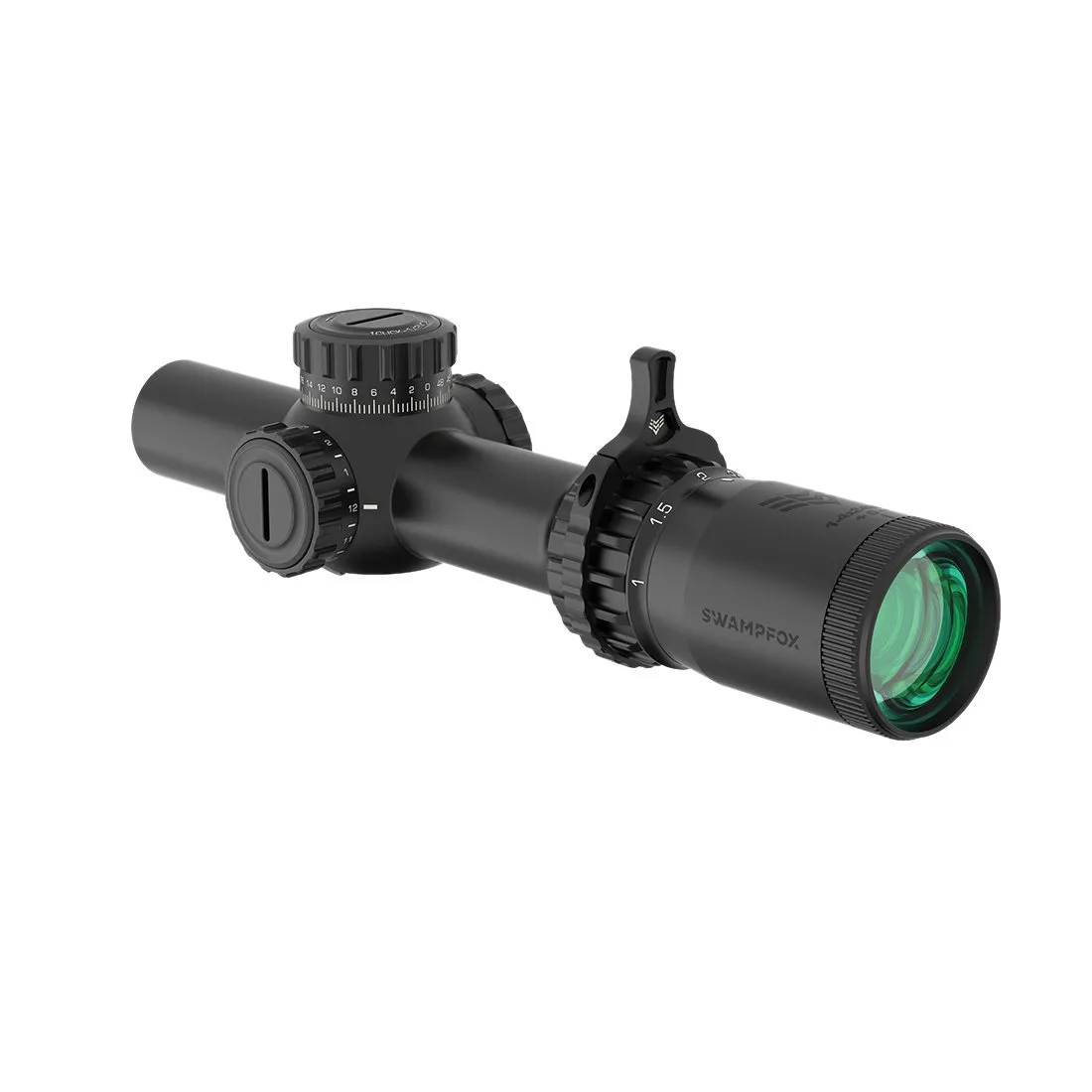 Swamp Fox Tomahawk II 1-4x24mm Red Guerrilla Dot BDC Long Reticle